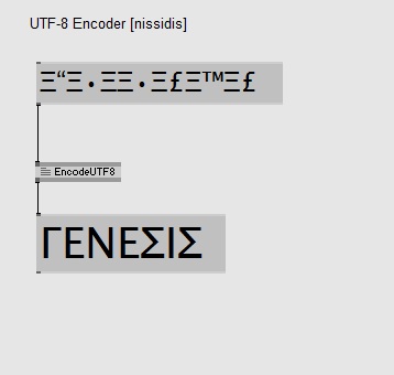 UTF 8 Encoder (Greek Polytonic / Cyrillic characters ) | vvvv