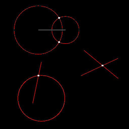 mapinfo 10 show intersection between circles